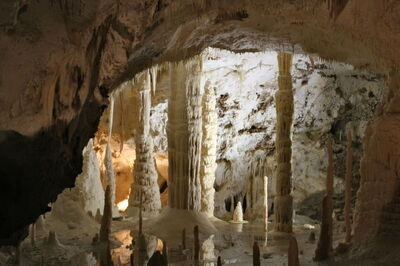 The thermal Grotto Giusti in Tuscany