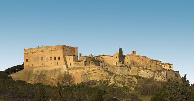 View of San Giovanni d'Asso