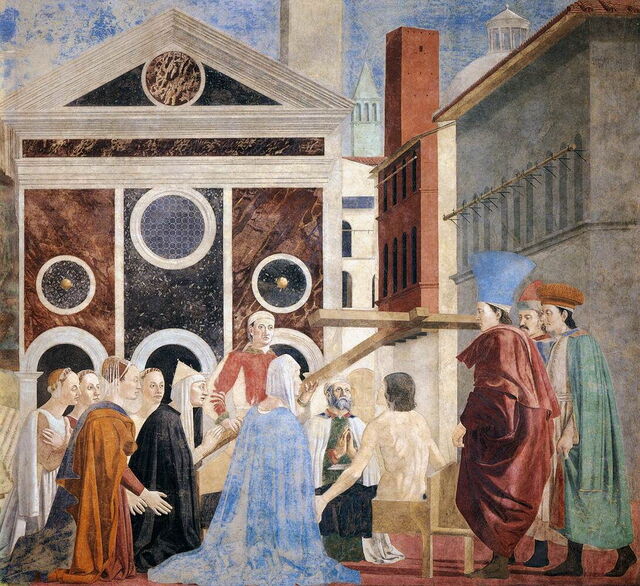 A segment of the True Cross frescoes