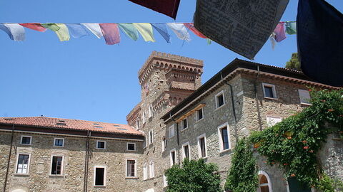 View of Buddhist monastery in Pomaia