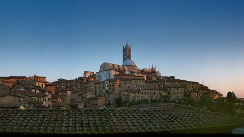 View of Siena city