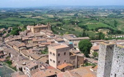 Aerial View of San Gimignano
