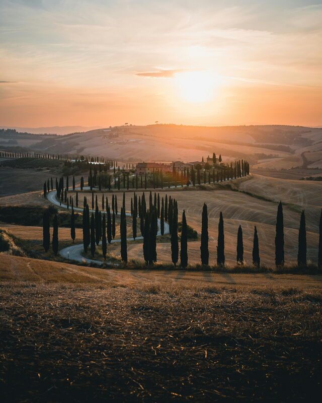 Winding Tuscan roads
