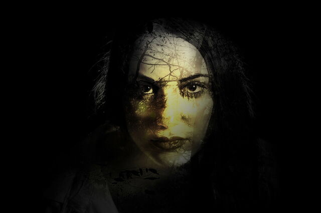 A ghost woman
