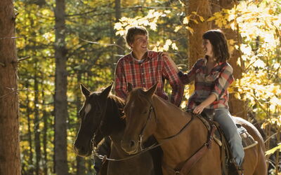 Couple Riding