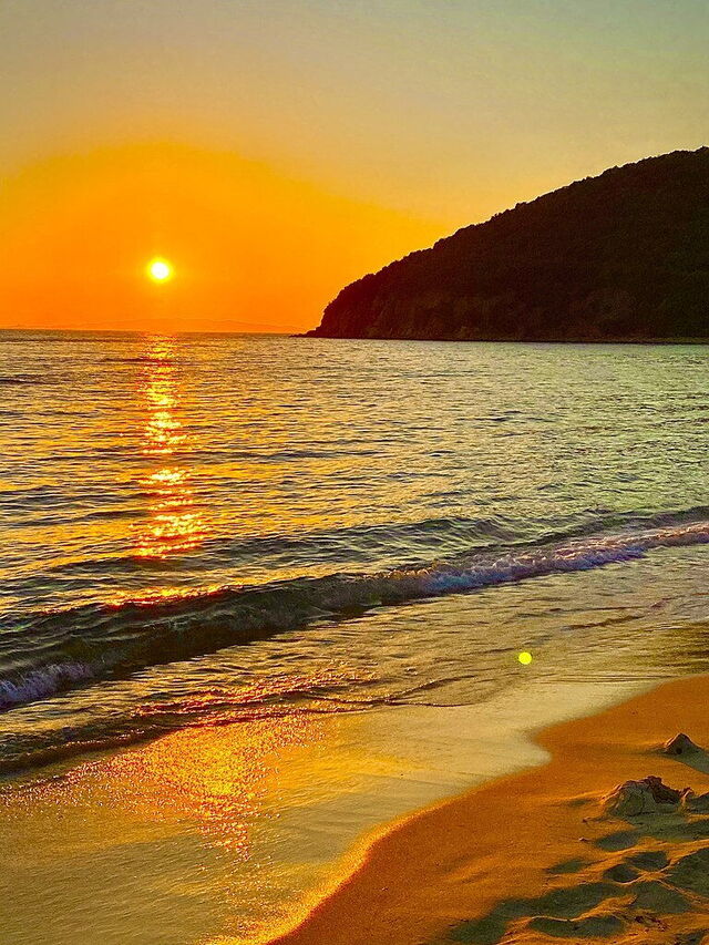 Cala Violina at sunset