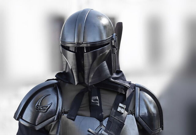 A Mandalorian cosplay at Lucca Comics