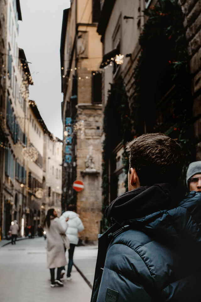 Streets of Florence at Christmas