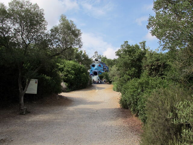 Tarot garden entrance nearby Capalbio