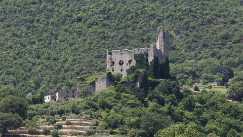Front view of The Rocca di Pierle