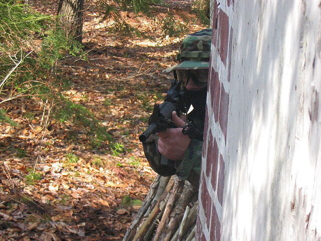 Airsoft player