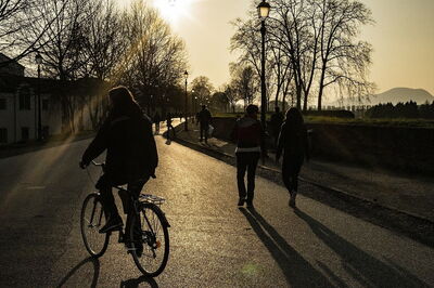 Walls of Lucca, cycling