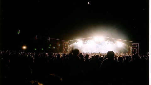A lively music gig