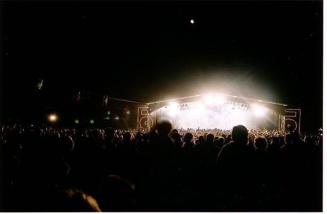 A lively music gig