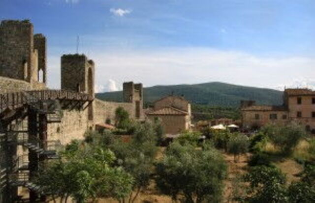 Inside view of the walls of Monteriggioni