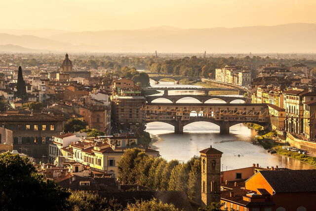 View of the Arno in Florence