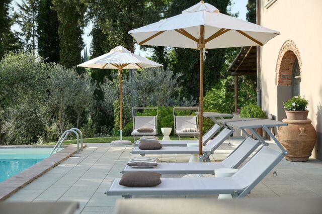 Villa Il Colto, poolside
