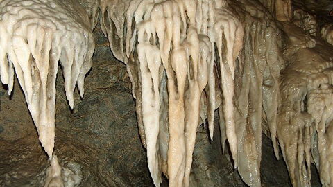 Windy cave in Apuan Alps
