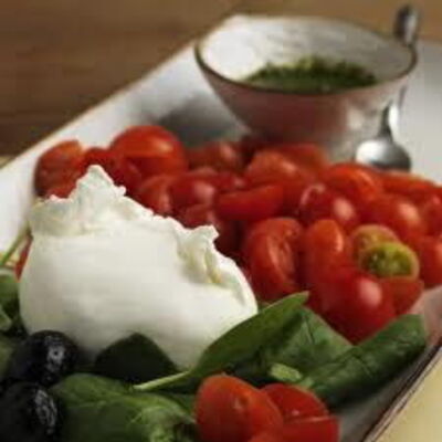 mozzarella and tomatoes