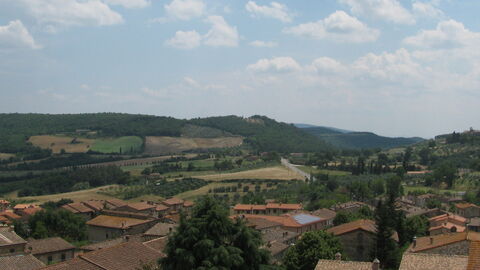 view of the land surroanding the castle