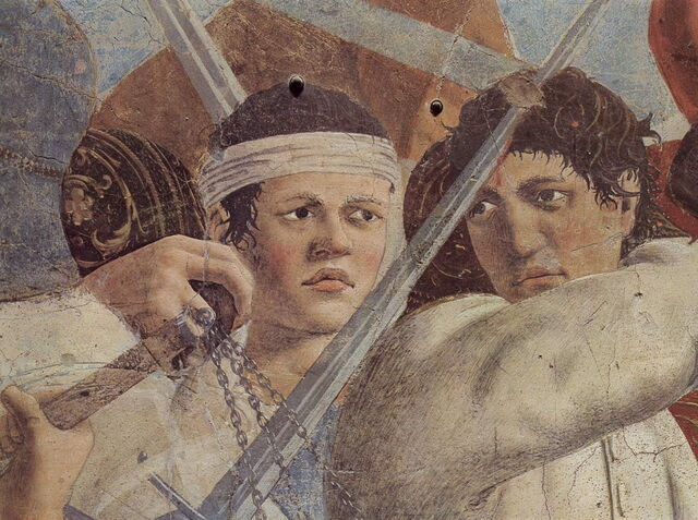 A segment of the True Cross frescoes