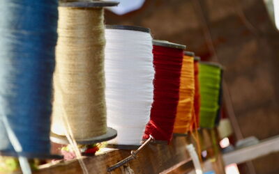 Colourful wool