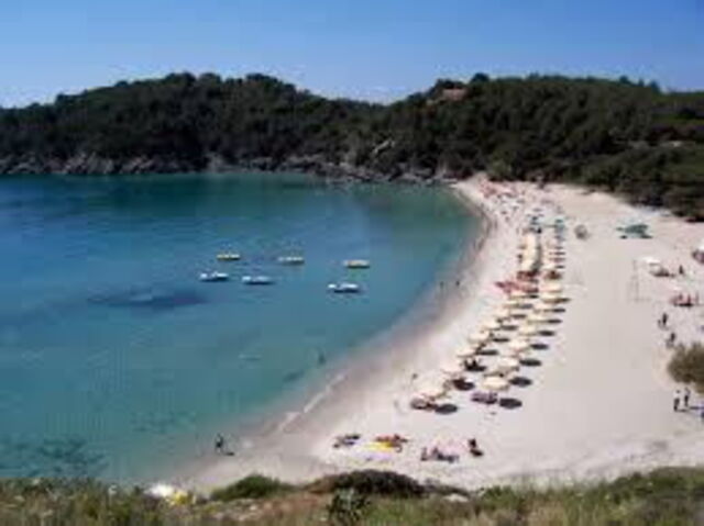 fetovaia beach on elba's southern coast