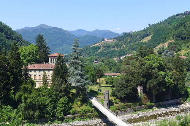 View over Bagni di Lucca