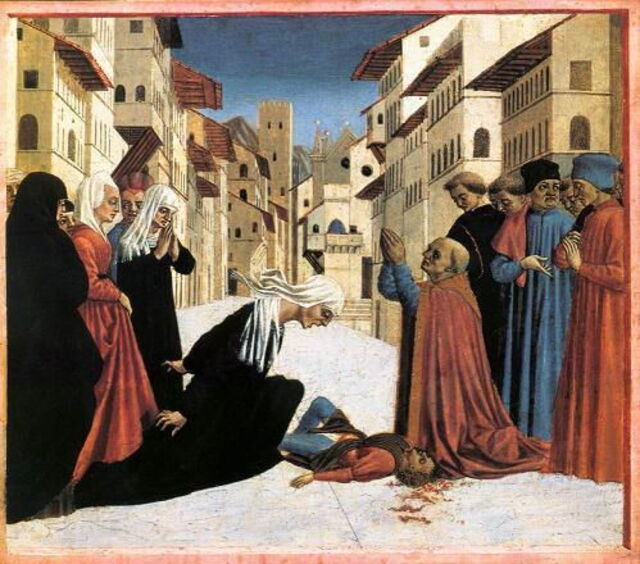 Paint about a Miracle of Zanobi