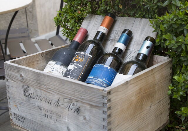 Trying wines
