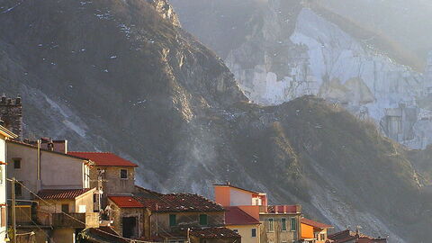 View of alps from Colonnata