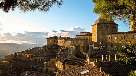 Volterra at sunset