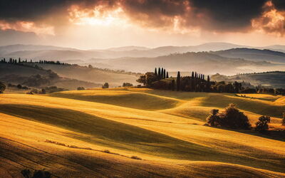 Tuscany in the fall