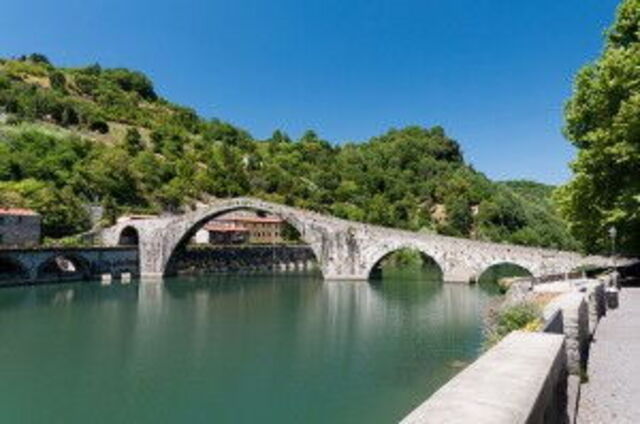 Ponte Della Maddalena Over River