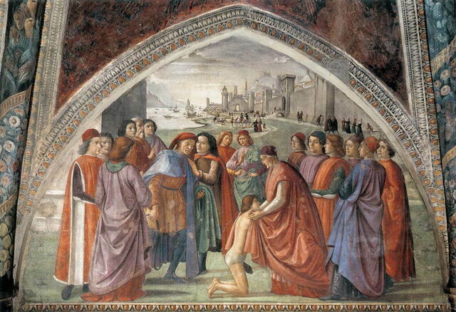 Ghirlandaio, Renunciation of Worldly Goods