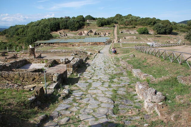 View of archaeological site of Roselle