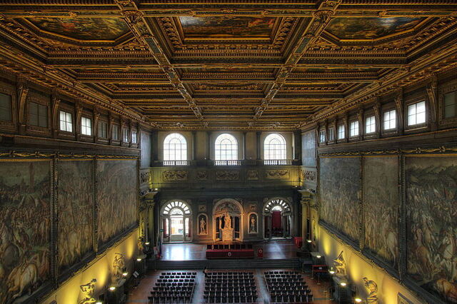 A magnificent art chamber in Palazzo Vecchio