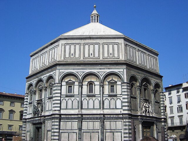 Baptistry where dante was baptised