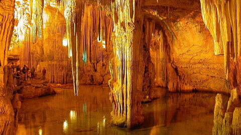 An underground cave