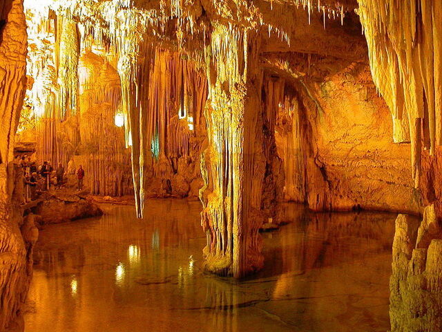 An underground cave