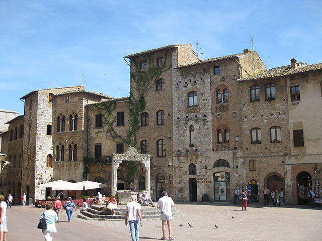 View of piazza della cisterna