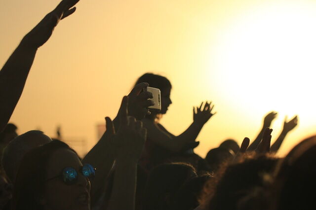 People at a concert