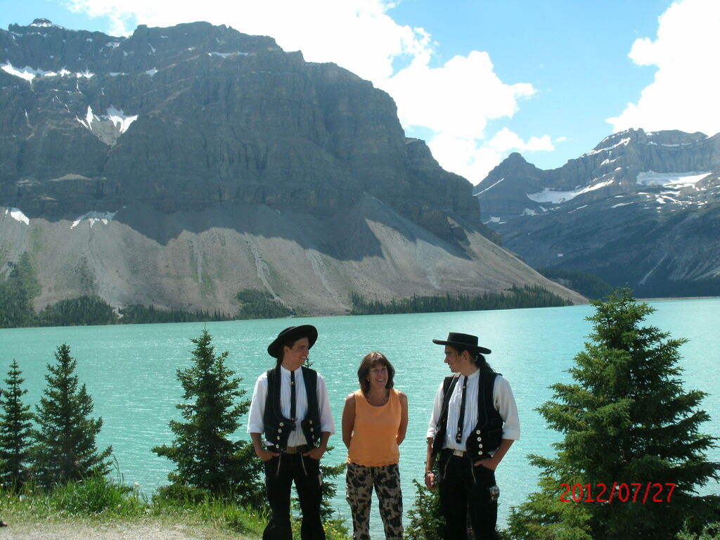 3 amigos at the Rocky Mountains, Canada