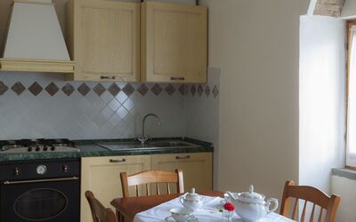 Borgo Cappella 4: Room, Property, Kitchen, Furniture, Building, House, Cabinetry, Interior Design, Major Appliance, Floor