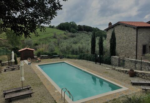 Casa Alla Minuccia Di Villa a Sesta: Swimming Pool, Property, House, Real Estate, Leisure, Building, Estate, Home, Backyard, Grass