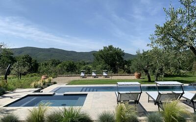 Swimming pool and outdoor view