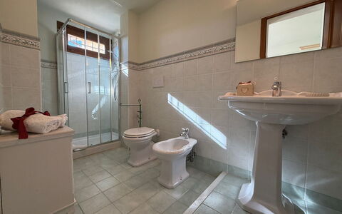 Villa Mira: Flooring, Floor, Plumbing Fixture, Interior Design, Sink, Tap, Bathroom, Plumbing, Bathroom Sink, Room