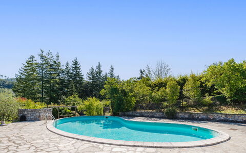Pignone 150: Blu, Piscina, Mobili Da Esterno, Flagstone, Ricorrere, Shade, Eco Hotel, Giardino, Landscaping, Backyard