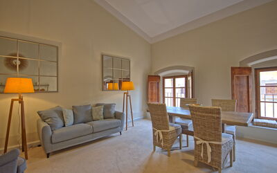 Montegufoni 27: Picture Frame, Furniture, Property, Couch, Window, Building, Window Blind, Living Room, Wood, Interior Design