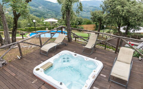 Villa Del Santo Bastiano: Proprietà, Piscina, Immobiliare, Vasca Idromassaggio, Casa, Tempo Libero, Estate, Costruzione, Vacanza, Albero